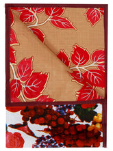Kuber Industries Fruits Design PVC Reversible Food Mat Mattress Protector Bed Server (Maroon & White) CTKTC33209